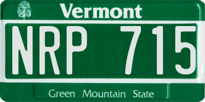 VT license plate NRP715