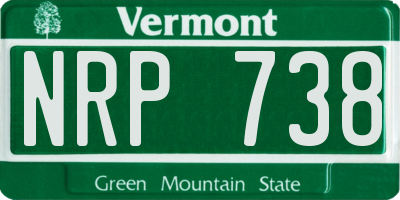 VT license plate NRP738