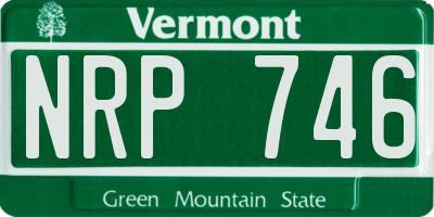 VT license plate NRP746