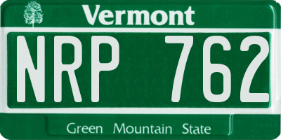 VT license plate NRP762