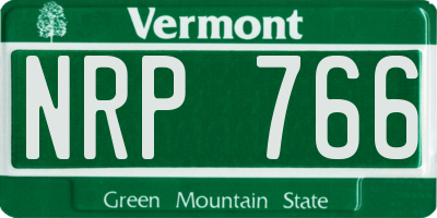 VT license plate NRP766