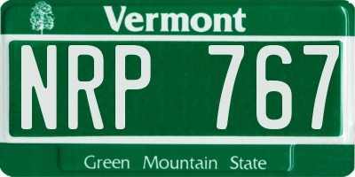 VT license plate NRP767