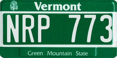 VT license plate NRP773
