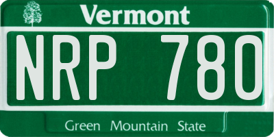 VT license plate NRP780