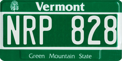 VT license plate NRP828