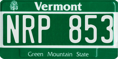 VT license plate NRP853