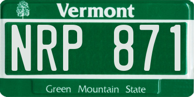 VT license plate NRP871