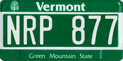 VT license plate NRP877