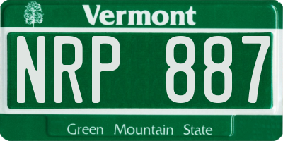 VT license plate NRP887