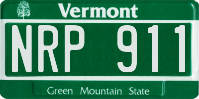 VT license plate NRP911