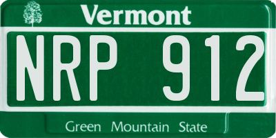 VT license plate NRP912
