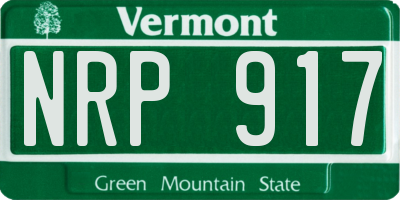 VT license plate NRP917