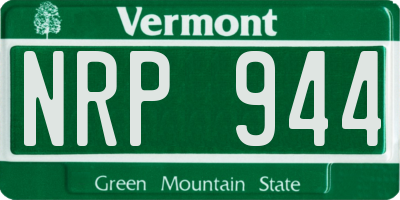 VT license plate NRP944