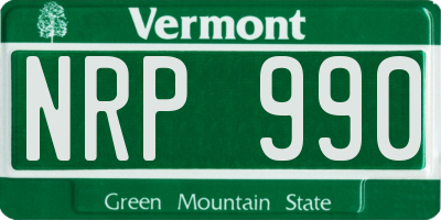 VT license plate NRP990