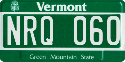 VT license plate NRQ060