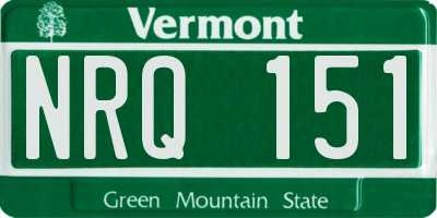 VT license plate NRQ151