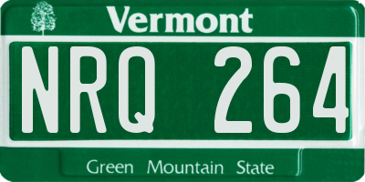 VT license plate NRQ264