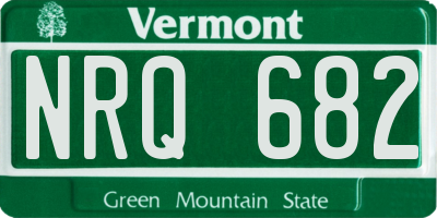 VT license plate NRQ682
