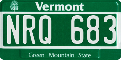 VT license plate NRQ683