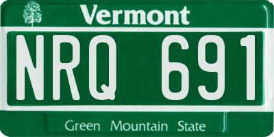 VT license plate NRQ691