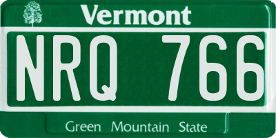 VT license plate NRQ766