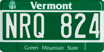 VT license plate NRQ824