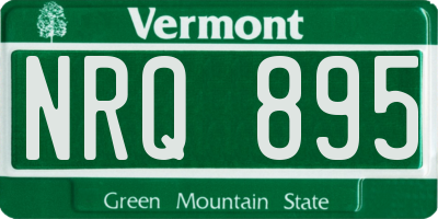VT license plate NRQ895