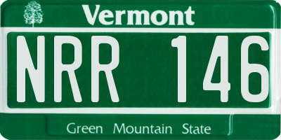 VT license plate NRR146