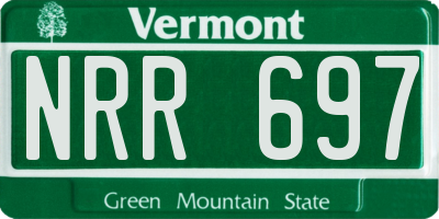 VT license plate NRR697