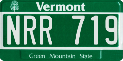VT license plate NRR719