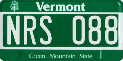 VT license plate NRS088