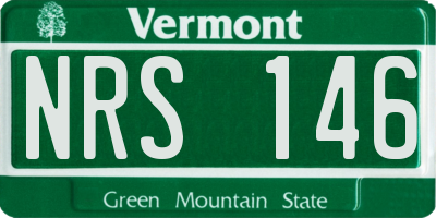 VT license plate NRS146