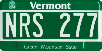 VT license plate NRS277