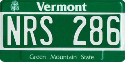 VT license plate NRS286