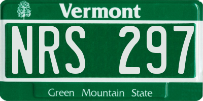 VT license plate NRS297