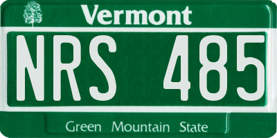 VT license plate NRS485