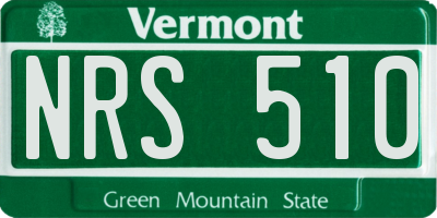 VT license plate NRS510