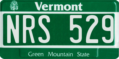 VT license plate NRS529