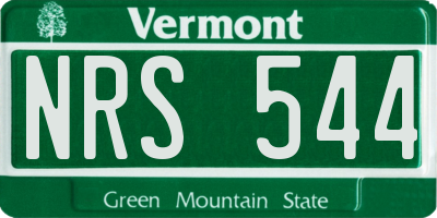 VT license plate NRS544