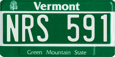 VT license plate NRS591