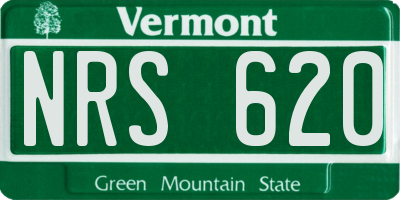VT license plate NRS620