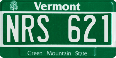 VT license plate NRS621
