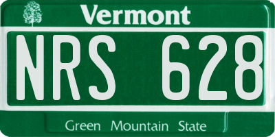 VT license plate NRS628