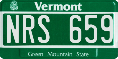 VT license plate NRS659