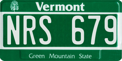 VT license plate NRS679