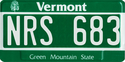 VT license plate NRS683
