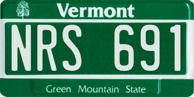 VT license plate NRS691