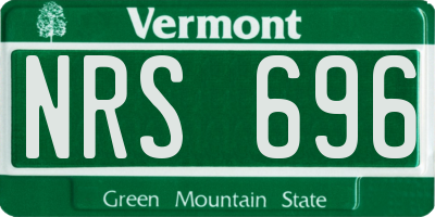 VT license plate NRS696