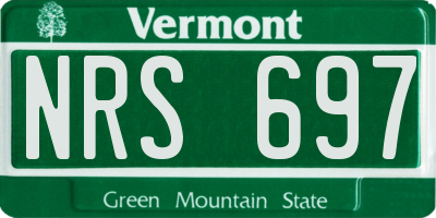 VT license plate NRS697
