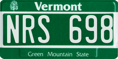 VT license plate NRS698